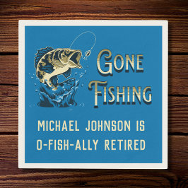 Vissende Pensioenpartij - Gone Vist Napkins Servet