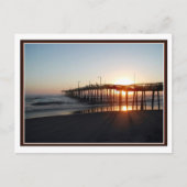 Vissende Pier Aglow Briefkaart (Voorkant)