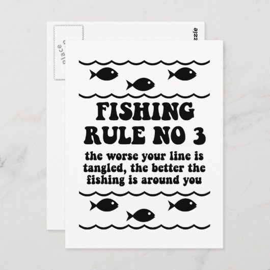 Vissende regel nr. 3 briefkaart (Voorkant / Achterkant)