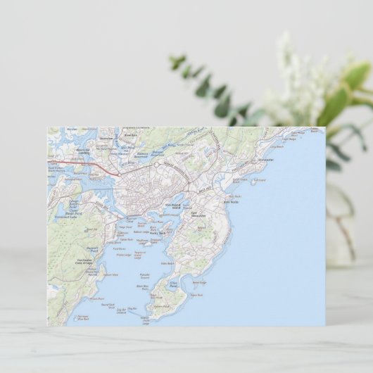 Vissende stad van Gloucester MA Briefkaart (Staand voorkant)