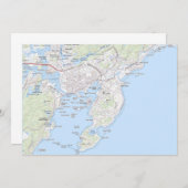 Vissende stad van Gloucester MA Briefkaart (Voorkant / Achterkant)