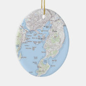 Vissende stad van Gloucester MA Ornament (Rechts)