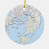 Vissende stad van Gloucester MA Ornament (Voorkant)