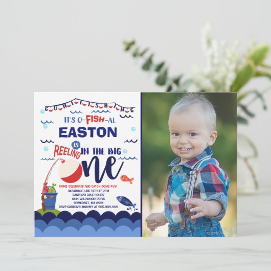Vissende uitnodiging op zaterdag (Staand voorkant)