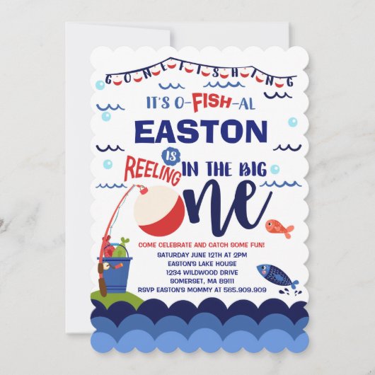 Vissende uitnodiging op zaterdag (Voorkant)