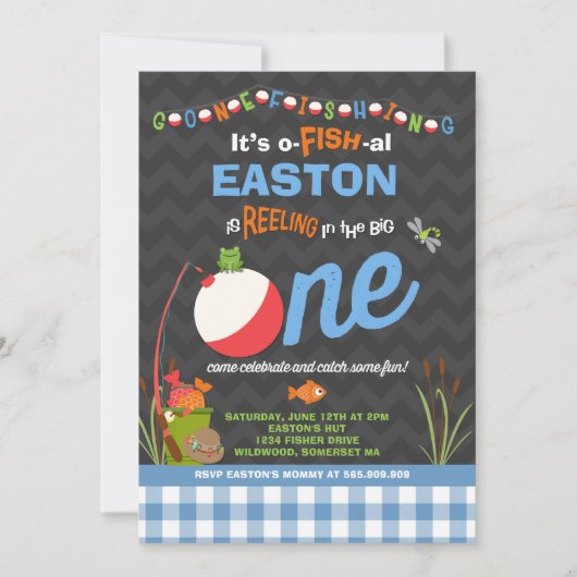 Vissende uitnodiging op zaterdag (Voorkant)