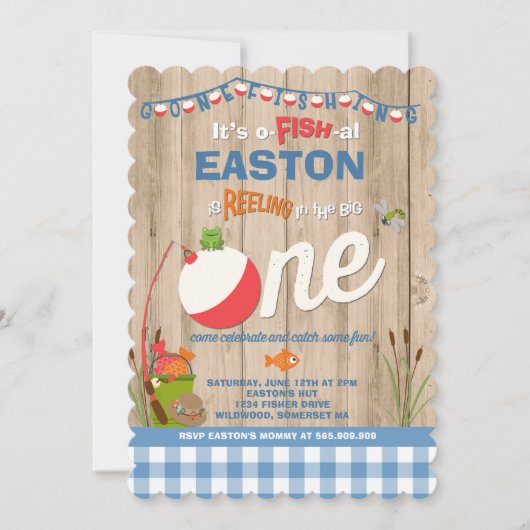 Vissende uitnodiging op zaterdag (Voorkant)