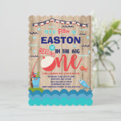 Vissende uitnodiging op zaterdag (Staand voorkant)