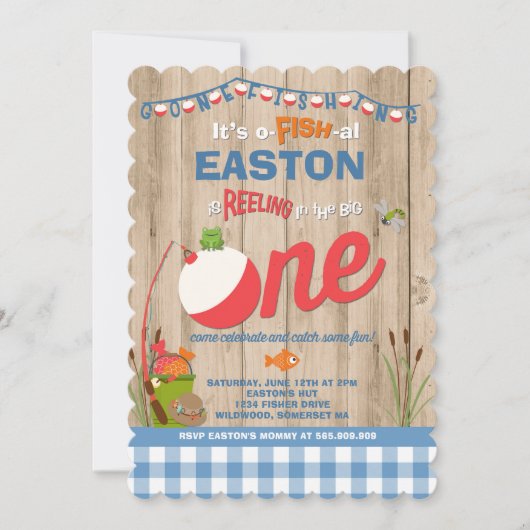 Vissende uitnodiging op zaterdag (Voorkant)