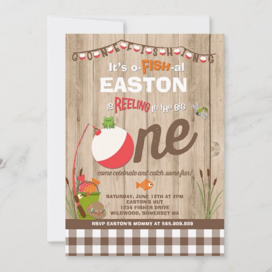 Vissende uitnodiging op zaterdag (Voorkant)