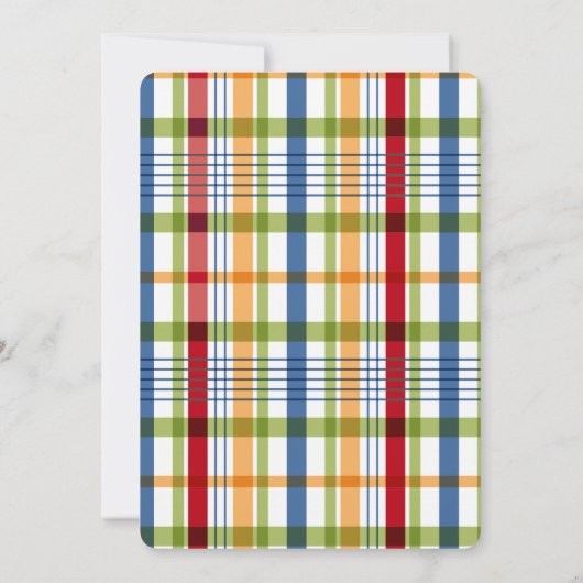 Vissende uitnodiging van de Birthday Party (Achterkant)