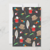 Vissende uitnodiging van de Birthday Party (Achterkant)