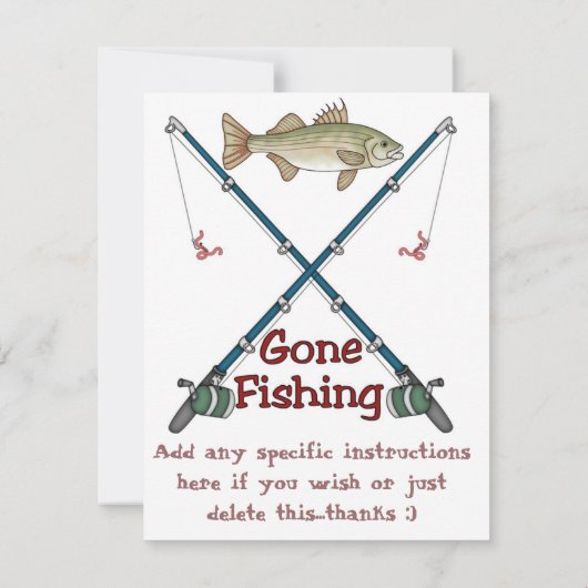 Vissende uitnodiging van de partijen van Birthday (Achterkant)