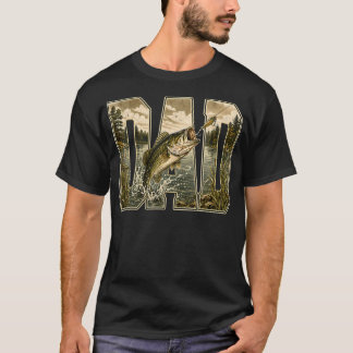 Vissende Vader Bass Visser Buitenleven T-shirt