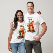 Vissende Vader Beer Vangt Vis T-shirt (Unisex)
