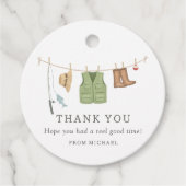 Vissende vaderdag bedankjes labels (Voorkant)