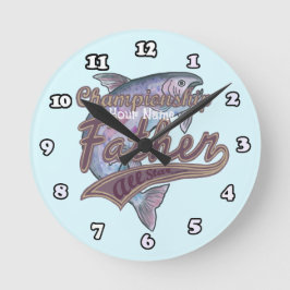 Vissende vaderklok ronde klok