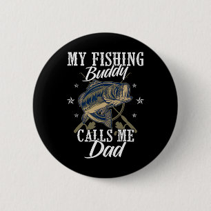 Vissende vaders Vissende familie Mijn vismaat noem Ronde Button 5,7 Cm