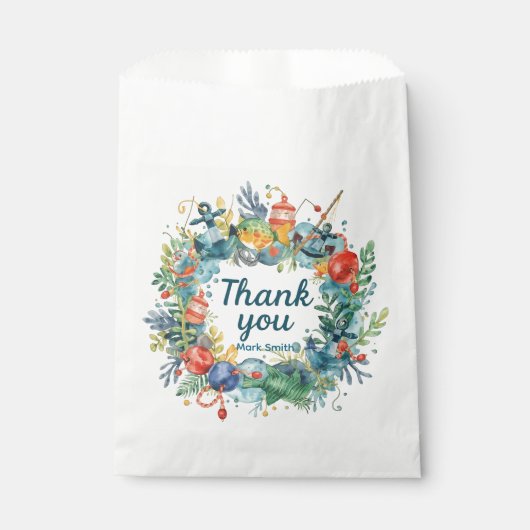 Vissende verjaardag bedankzakje (Voorkant)