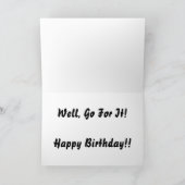 Vissende verjaardag kaart (Binnen)