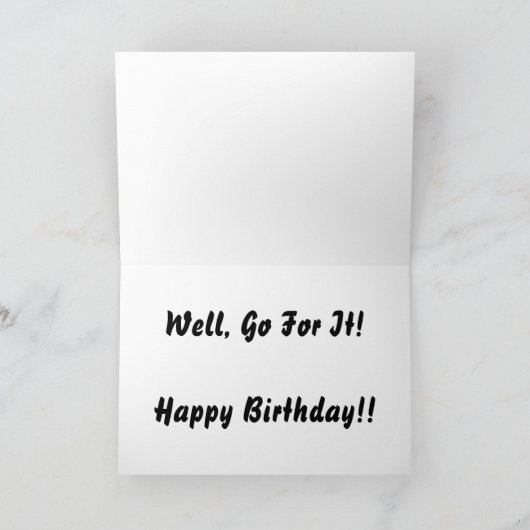 Vissende verjaardag kaart (Binnen)