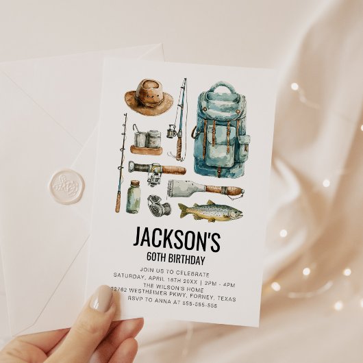 Vissende verjaardag kaart