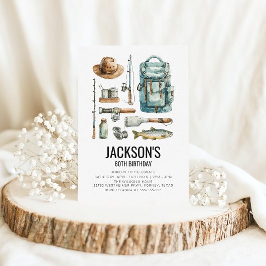 Vissende verjaardag kaart