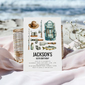 Vissende verjaardag kaart