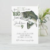 Vissende verjaardag kaart (Staand voorkant)