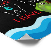 Vissende verjaardag poster (Hoek)