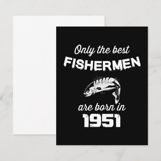 Vissende visser 70e verjaardag (Voorkant / Achterkant)