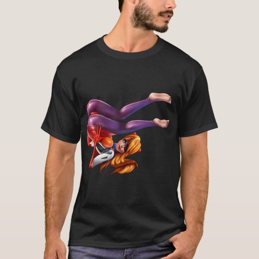 Vissende vrouw t-shirt (Voorkant)