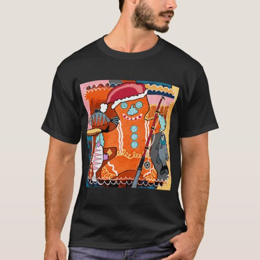 VissendeGingerbreadman T-shirt (Voorkant)