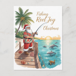 Vissenhaspel Vreugde Kerstmis met Sinterklaas Vaka Briefkaart