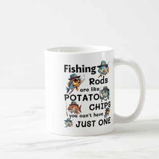 Vissenhengels zijn als chips je kan niet stoppen b koffiemok