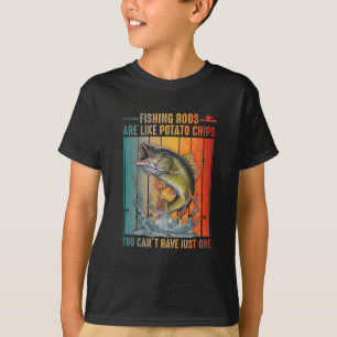 Vissenhengels zijn als chips je kan niet stoppen b t-shirt
