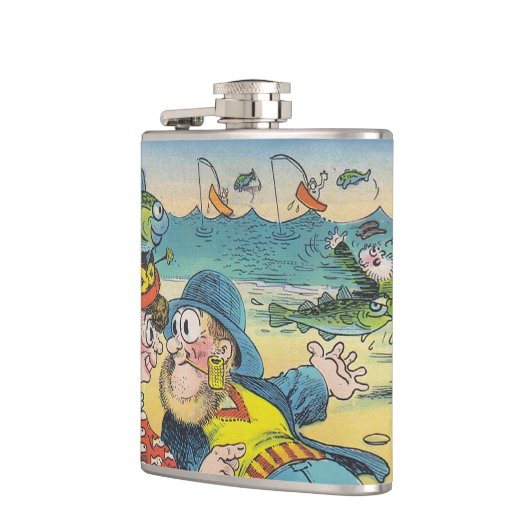  vissenkloon Vist vun Label-langs fles Heupfles (Links)