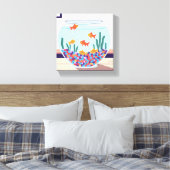 Vissenkom Canvas Afdruk (Insitu (Slaapkamer))