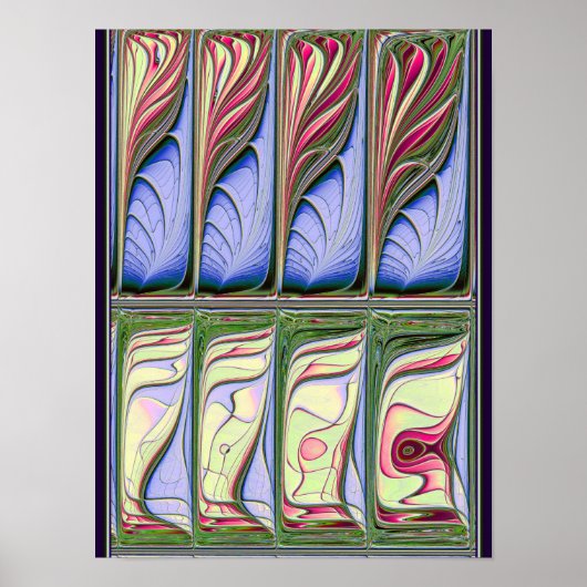 Vissenkom Fractal Poster (Voorkant)