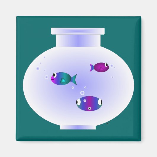 vissenkom magneet (Voorkant)