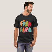 Vissenmeisje (Roze) T-shirt (Voorkant volledig)