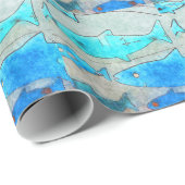 Vissenpakpapier Cadeaupapier (Rol Hoek)