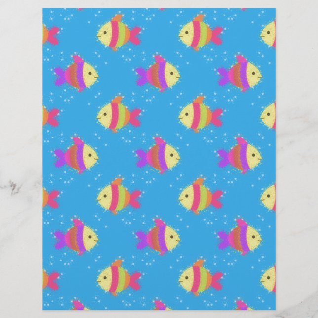 Vissenpatroon zwemmen (Voorkant)