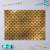 Vissenscalen op Oranje/gele ontkoppeling Tissuepapier (Craft)