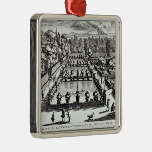 Vissenvijvers van "Le Fontan" in Villa d'Este (Tiv Metalen Ornament (Rechts)