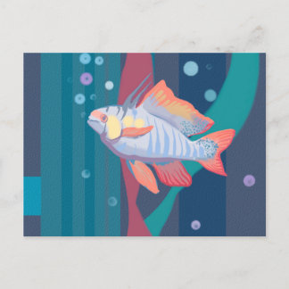 Vissenwaterdieren onderwater Briefkaart