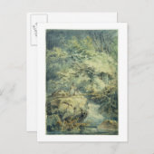 Visser, 1794 (w/c over grafiet op papier) briefkaart (Voorkant / Achterkant)