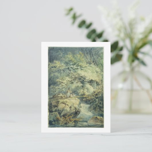 Visser, 1794 (w/c over grafiet op papier) briefkaart (Staand voorkant)