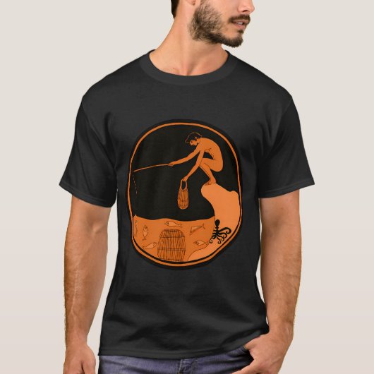 Visser aan het werk t-shirt (Voorkant)