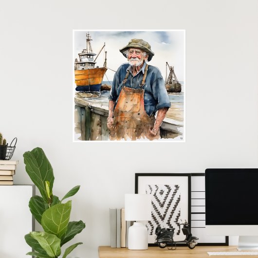 Visser - Archief Art Print (Thuiskantoor)